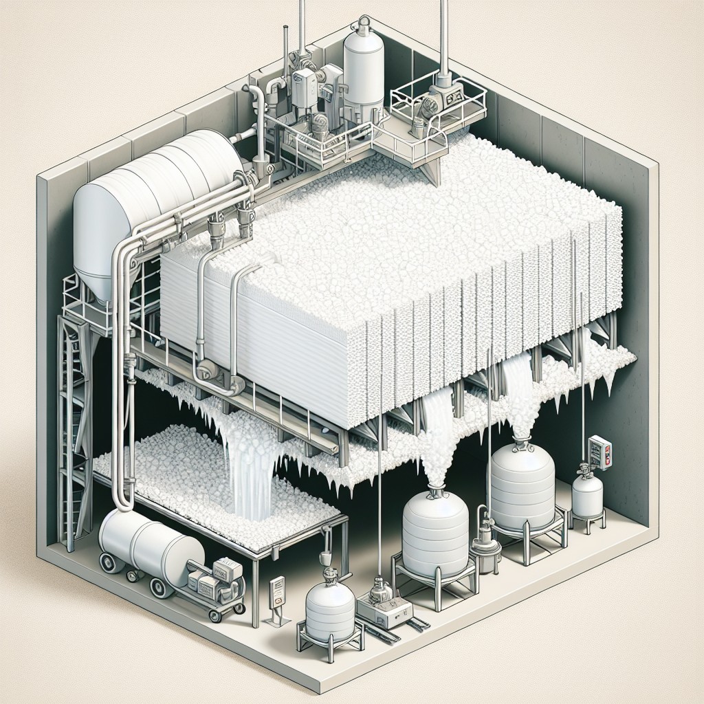 Osuszanie styropianu w przedsionkach i korytarzach